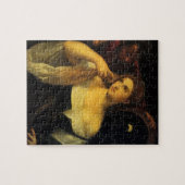 Vrouw met een spiegel van tiaan, renaissance legpuzzel (Horizontaal)