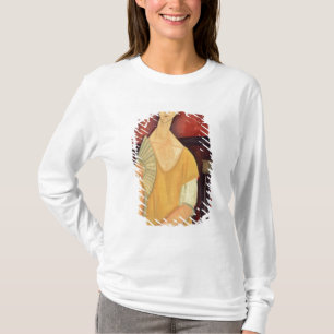 Vrouw met een ventilator van 1919 t-shirt