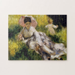 Vrouw met het Fijne Art. van Renoir van de Parasol Legpuzzel