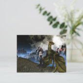 Vrouw met het Landschap Dragon Mountain Briefkaart (Staand voorkant)