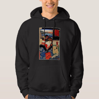 Vrouw met Kat - Japanse Kunst - Utagawa Kuniyoshi Hoodie