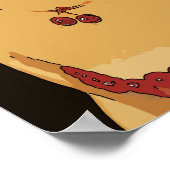 Vrouw met kersen, poster (Hoek)