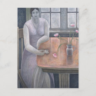 Vrouw met kleine beker 2007 briefkaart