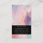 Vrouw met Make-upkwasten Visitekaartje (Achterkant)