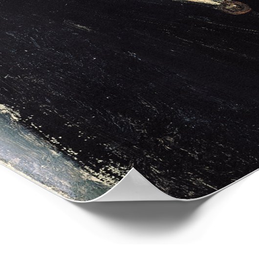 Vrouw met oorringen poster (Hoek)