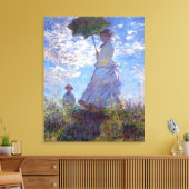 Vrouw met Parasol Claude Monet Fine Art Canvas Afdruk (Insitu (Woonkamer))