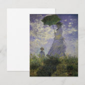 Vrouw met Parasol door Claude Monet, kunst (Voorkant / Achterkant)