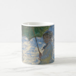 Vrouw met Parasol - Madame Monet en haar zoon Koffiemok