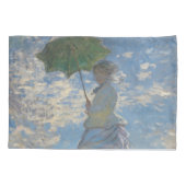 Vrouw met Parasol - Madame Monet en haar zoon Kussensloop (Achterkant)