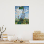 Vrouw met Parasol, Madame Monet en haar zoon Poster (Keuken)