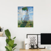 Vrouw met Parasol, Madame Monet en haar zoon Poster (Thuiskantoor)