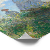 Vrouw met parasol Madame Monet en haar zoon Poster (Hoek)