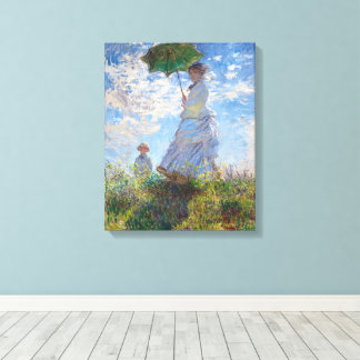 Vrouw met Parasol | Monet | Canvas Afdruk