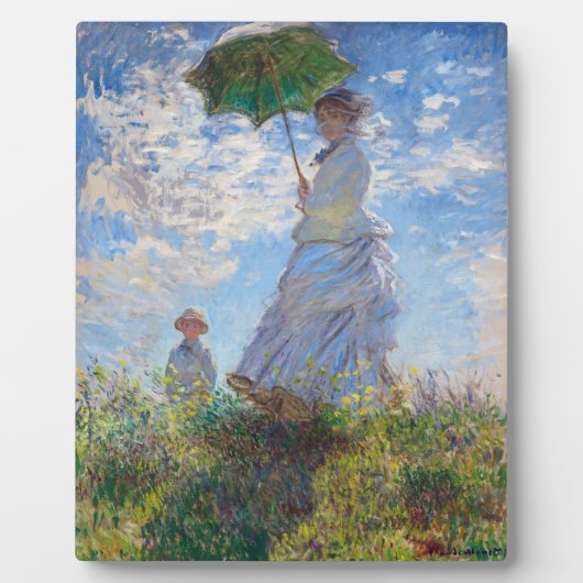 Vrouw met Parasol | Monet | Fotoplaat (Voorkant)