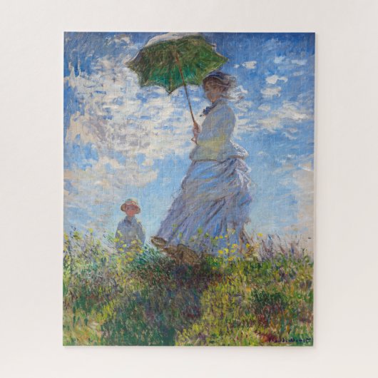 Vrouw met Parasol | Monet | Legpuzzel (Verticaal)