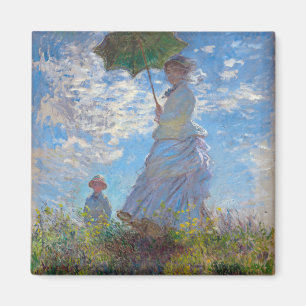 Vrouw met Parasol, Monet Magneet