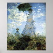 Vrouw met Parasol Poster (Voorkant)