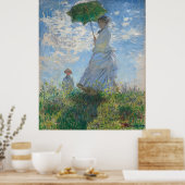 Vrouw met parasol poster (Keuken)
