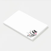 Vrouw met Pet Post-it® notes (Schuin)