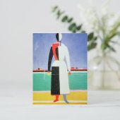 Vrouw met Rake, c.1928-32 Briefkaart (Staand voorkant)