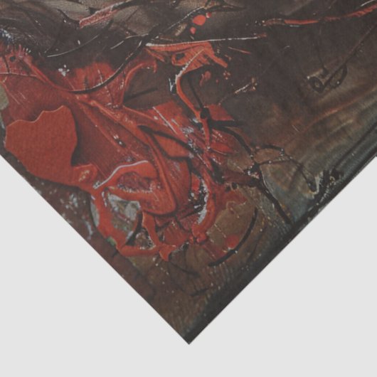 Vrouw met rode lippen Decoupage Tissuepapier (Detail)