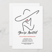 Vrouw met Rode Lips Kaart (Voorkant / Achterkant)