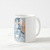 Vrouw met Roos, Mucha Koffiemok (Voorkant rechts)