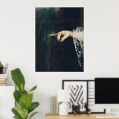 vrouw met Scallop Shell Art Print (Thuiskantoor)