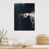 vrouw met Scallop Shell Art Print (Keuken)