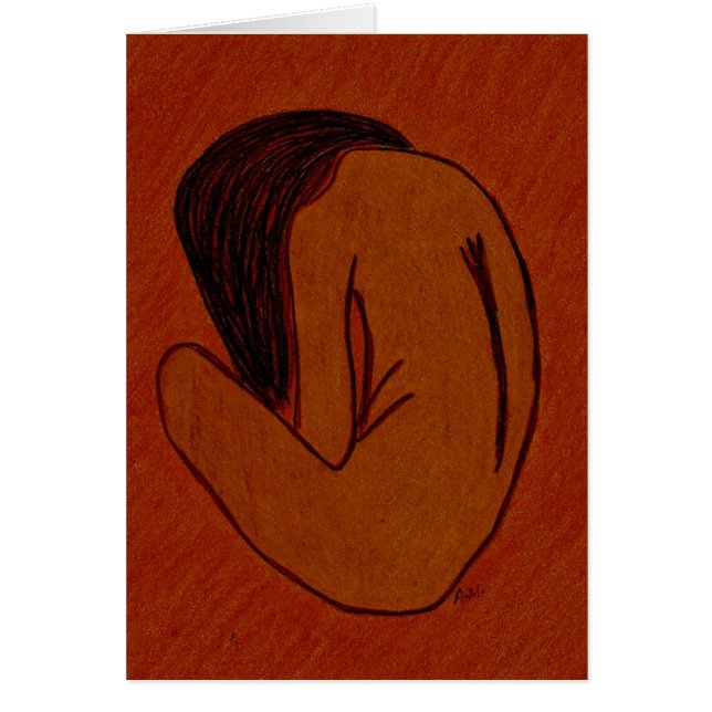 vrouw met schaamte (Voorkant)