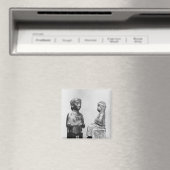 Vrouw met scheerhaar magneet (Insitu (Vaatwasser))