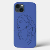 Vrouw met sjaal Case-Mate iPhone case (Achterkant)
