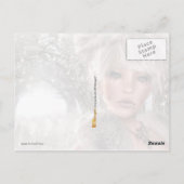 Vrouw met spectrale ogen briefkaart (Achterkant)