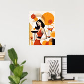 vrouw met staart poster (Thuiskantoor)