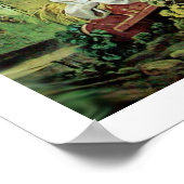 VROUW MET TWEE KINDEREN Premium Canvas Poster (Hoek)