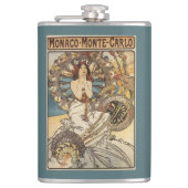 Vrouw met veren - PLM-treinreisposter Heupfles (Voorkant)