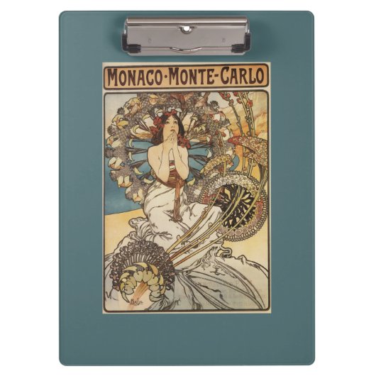 Vrouw met veren - PLM-treinreisposter Klembord (Voorkant)