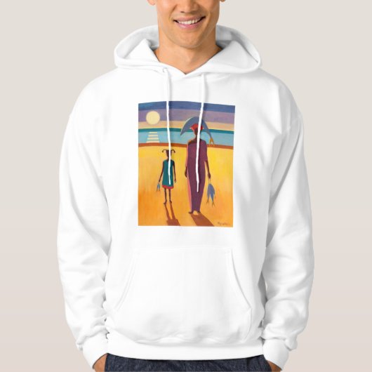 Vrouw met vis hoodie (Voorkant)