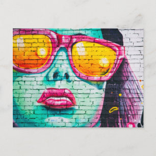 Vrouw met zonnebrillen (Verenigd Koninkrijk) Brief Briefkaart