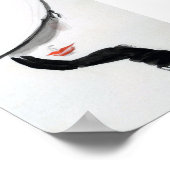 Vrouw met zwarte handschoen, minimale poster (Hoek)