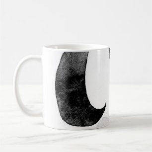 Vrouw met zwarte zonnebril. Mode illustratie. Koffiemok