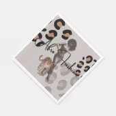 Vrouw mode papier servet (Hoek)