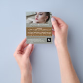 Vrouw Model, Modellenbureau, modelagent Flyer (Hand)