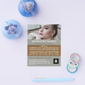 Vrouw Model, Modellenbureau, modelagent Flyer (Enkel)