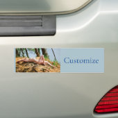 Vrouw Model Zonnebaden Thunder_Cove Bumpersticker (Op auto)
