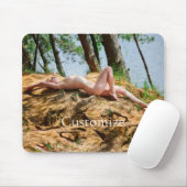 Vrouw Model Zonnebaden Thunder_Cove Muismat (Met muis)