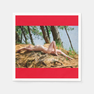 Vrouw Model Zonnebaden Thunder_Cove Servet