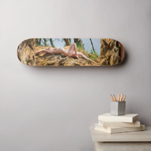 Vrouw Model Zonnebaden Thunder_Cove Skateboard