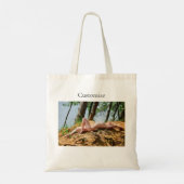 Vrouw Model Zonnebaden Thunder_Cove Tote Bag (Achterkant)