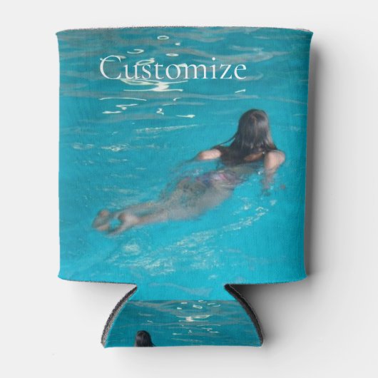 Vrouw model zwemmen Thunder_Cove Blikjeskoeler (Voorkant)